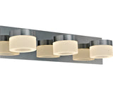 Aplica Baie Cu Led Integrat Kynosural 3x6, 3w 630 Lumeni, Ip44, Crom
