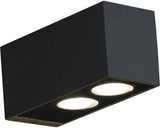 Aplica Cu Led Integrat Hunter 2x3w 480 Lumeni, Pentru Exterior Ip54, Negru