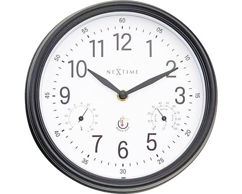 Ceas Perete Nextime Jasmine Pentru Exterior Alb Ø 23, 5 Cm
