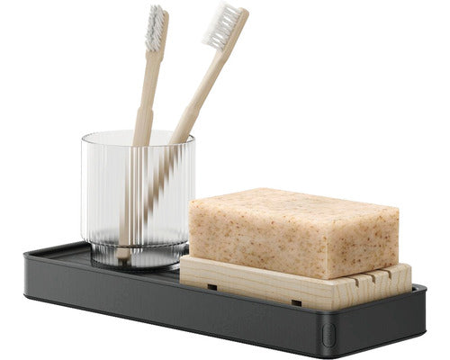 Etajera Baie Tiger Carv Negru 800249