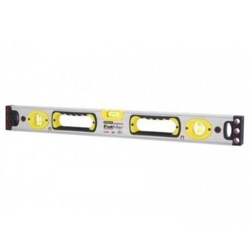 Nivel cu bula Stanley Fatmax, aluminiu cauciucat, magnetizat, 60cm