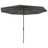 Umbrela Soluna Nancy Ø 300 cm H 280 cm 220 g/mp poliester gri inchis