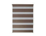 Rulou Dublu (Zebra) Gri 100x100 Cm, Caseta Alba