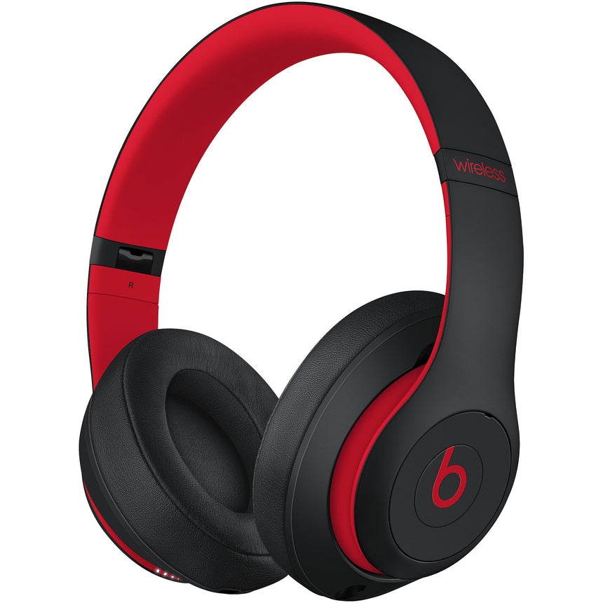 Casti Audio On Ear pliabile Beats Studio3, Wireless, Bluetooth, Noise cancelling, Microfon, Autonomie 22 ore, Defiant Black-Red