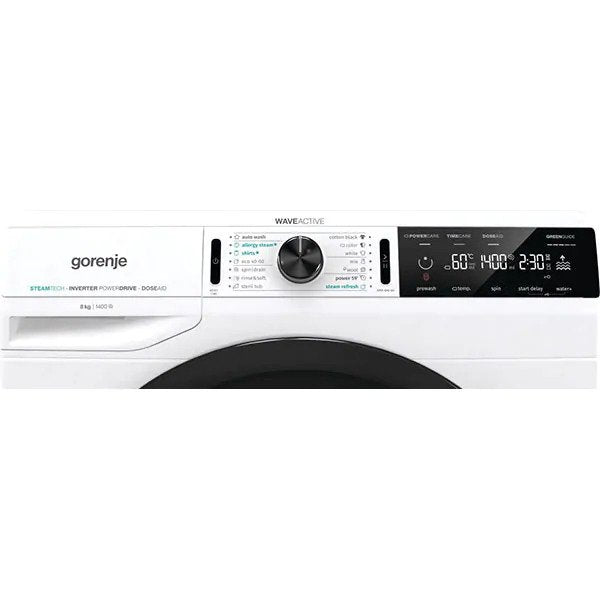 Masina de spalat rufe frontala GORENJE WA84CS, WaveActive, 8 kg, 1400rpm, Clasa A+++. Alb