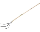 Furca pentru resturi vegetale/fan cu 3 dinti, coada din lemn de frasin, 130 cm