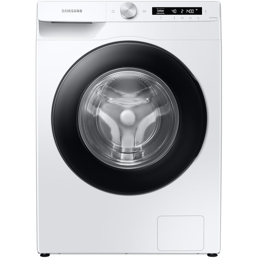 Masina de spalat rufe Samsung WW90T534DAWCS7, 9 kg, 1400 rpm, Clasa A, AI Control, Auto-Dispenser, Eco Bubble, Drum Clean, Motor Digital Inverter, Wifi, AI Energy, Smart Control, Alb