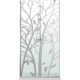 Perete dus tip walk-in Belform Nature 150x200 cm sticla transparenta design copac