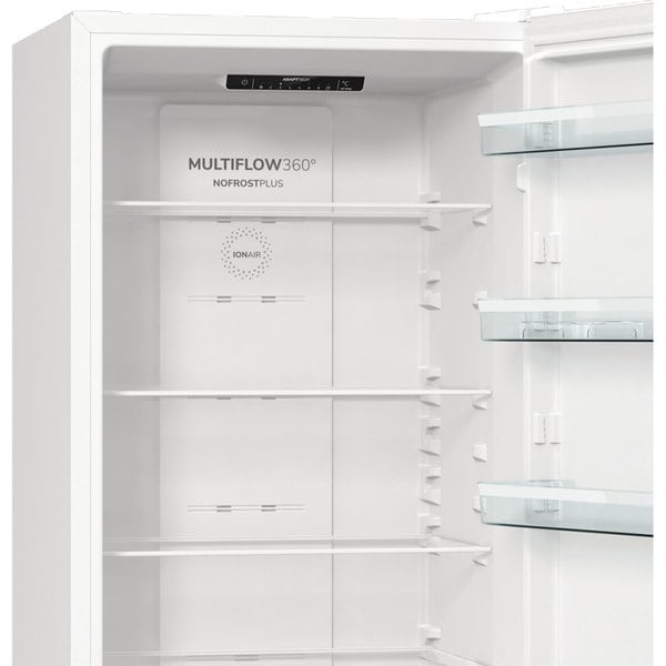 Combina Frigorifica GORENJE NRK6202EW4, NoFrost Plus, 331 l, H 200 cm, Clasa E, Alb