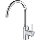 Baterie de bucatarie Grohe Concetto 32661003, 3/8'', tip C, pipa inalta, pivotanta, cartus ceramic, Crom