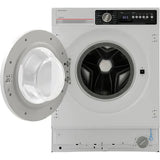 Masina de spalat rufe incorporabila SHARP ES-NIB814BWNA-EE, Steam+,8 kg, 1400rpm, AllergySmart, Clasa A, Alba