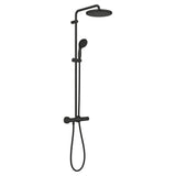 Sistem de dus Grohe Vitalio Start 250 266772430, 1/2'', aparent, termostat, 250 mm, 1 pulverizare, anti-calcar, mat, Negru
