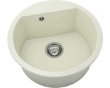 Chiuveta Bucatarie Rotunda Fat Avangard 223 Ø51 Cm, Granixit Arctic