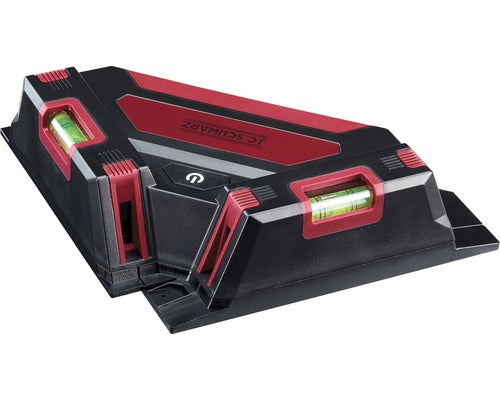 Echer/nivela Cu Laser Jc Schwarz Max. 15m, Pentru Montaj Gresie/faianta, Baterii Incluse