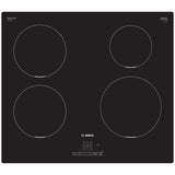 Plita incorporabila Bosch PUE611BB6E, Inductie, 4 zone de gatit, TouchSelect, PowerBoost, ReStart, Temporizator, 60 cm, Negru