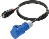 Cablu Adaptor Pce 75cm 16a, Stecher Cp 230v -> Cupla Industriala 2p+e