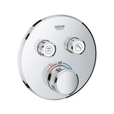 Unitate de control cu termostat Grohtherm SmartControl pentru instalare incastrata cu 2 iesiri, 29119000 Grohe