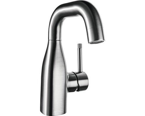 Baterie lavoar monocomanda AVITAL Lay aspect inox