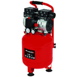 Compresor fara ulei Einhell TE-AC 24 Silent, 750 W, 8 bar presiune lucru, 24 l capacitate rezervor, 65 l/min debit aer refulat, 135 l/min debit aer aspirat