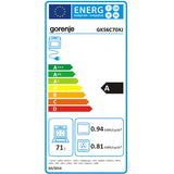 Aragaz GORENJE GKS6C70XJ, 4 Arzatoare, Gaz, Electric, L 60 cm, Grill, Inox
