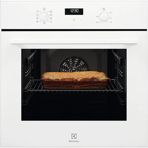 Cuptor incorporabil Electrolux EOF5C50BV, Electric, 65 l, 9 programe, Convectie, Grill, Autocuratare catalitica, Clasa A, Alba
