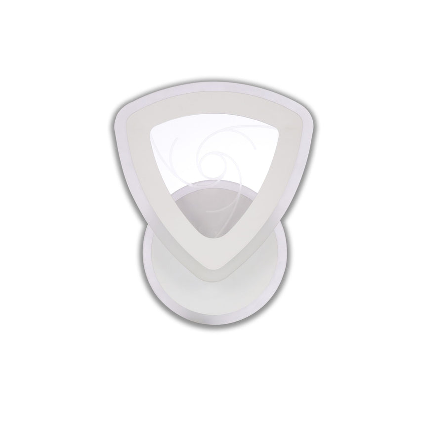 Aplica LED inteligenta Whizz AP1, 33W, 2700lm, lumina calda / neutra / rece, dimabila, cu telecomanda, alba