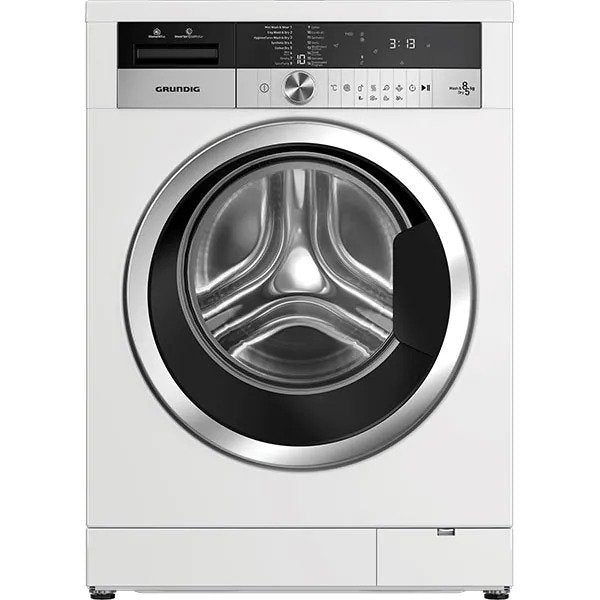 Masina de spalat rufe frontala cu uscator GRUNDIG GWD68P408C, 8/5 kg, 1400rpm, Clasa D, Alb