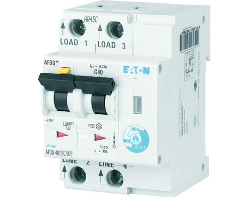 Intreruptor Automat Cu Protectie Diferentiala & Arc Electric Eaton Xpole Afdd 2p 40a 6ka/30ma, Curba C, Tip Ac