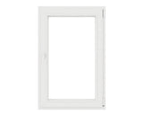 Fereastra Pvc Termopan 4 Camere 72x116 Cm Alba Dreapta Deschidere Dubla