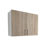 Corp Superior haaus Karo, 2 Usi, Stejar Sonoma Inchis/Alb, 80 x 30 x 60 cm