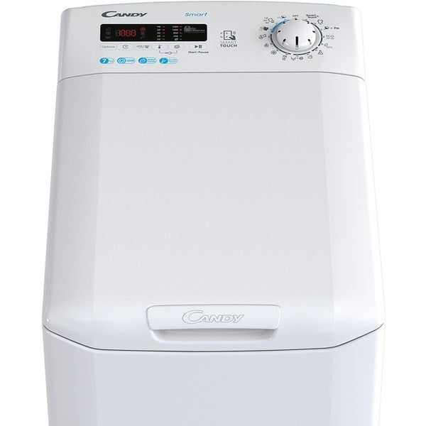 Masina de spalat rufe verticala Candy CSTG 272D3/1-S, 7 kg, 1200rpm, Clasa C, WiFi, alb