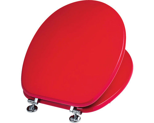 Capac WC universal, inchidere simpla, rosu 49,3x37,5 cm