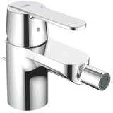 Baterie bideu Grohe Get 32885000, monocomada, limitator de debit, pipa fixa, marimea S, Crom