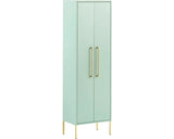 Dulap Baie Sarah 450, 2 Usi, PAL, 46,2x154,7 cm, Verde Menta