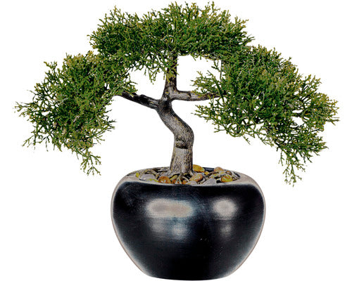 Planta Artificiala Bonsai Zada In Ghiveci H 26 Cm Verde
