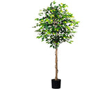 Planta Artificiala Ficus Benjamina In Ghiveci H 180 Cm 1008 Frunze Verde
