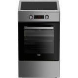 Aragaz Beko FSM58301XCDT, Inductie, Electric, 3 zone de gatit, Booster, Multifunctional, Autocuratare catalitica, Grill, 3D cooking, Clasa A, 60 cm, Inox