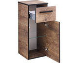 Dulap baie baza suspendat PELIPAL 374, 1 usa 1 sertar, PAL, 72x30 cm, stejar Ribbeck