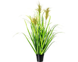 Planta Artificiala Miscanthus In Ghiveci H 90 Cm Verde