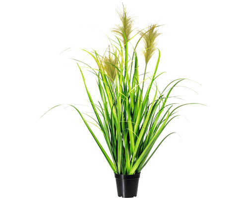 Planta Artificiala Miscanthus In Ghiveci H 90 Cm Verde