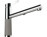Baterie bucatarie monocomanda SC-510, cartus ceramic, Cristadur Silverstone