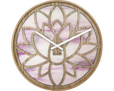 Ceas Perete Nextime Lotus Roz Ø 40 Cm