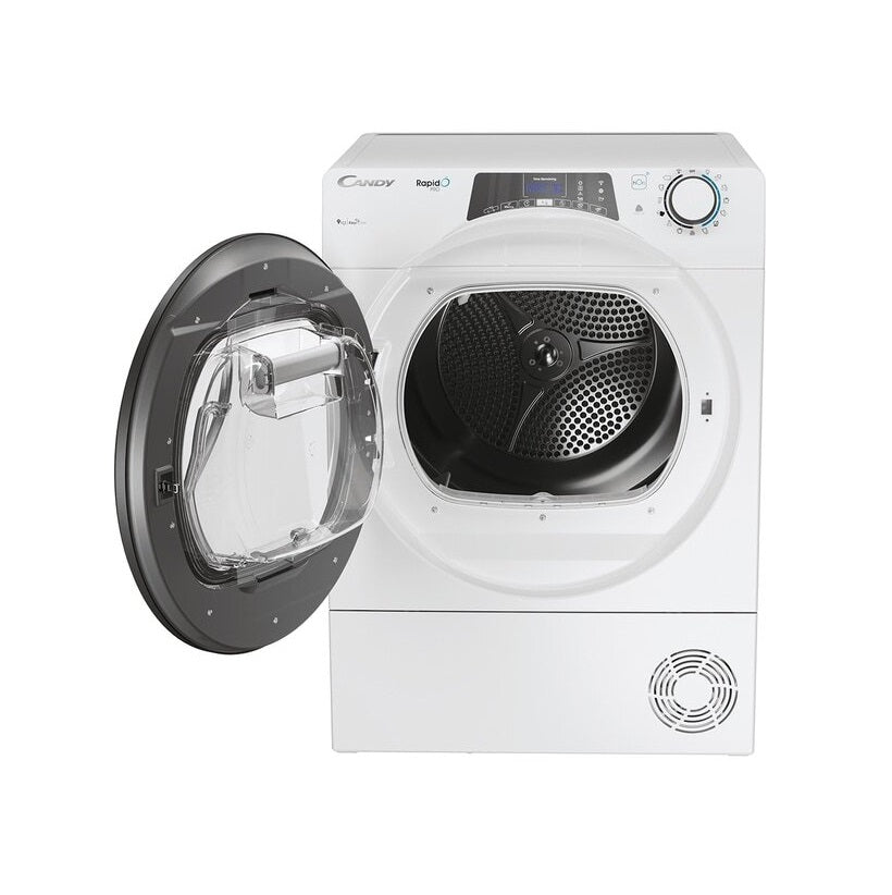 Uscator de rufe, Candy, H9A2TRE-S, 9kg, 15+1 programe, WiFi, Alb