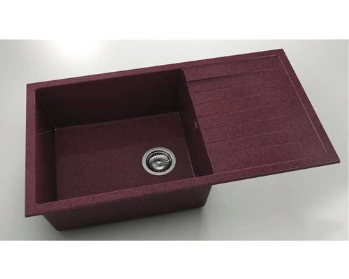 Chiuveta Bucatarie Granixit Cu O Cuva Fat Avangard 229 90x49 Cm, Cu Picurator, Reversibila, Bordo
