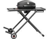 Gratar Pe Gaz Landmann 1 Arzator 3, 5 Kw Suprafata De Gatire 37x48 Cm cu Termometru Integrat In Capac, Masa Laterala Pliabila, Tava De Colectare Grasime