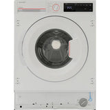 Masina de Spalat Rufe Incorporabila SHARP ES-NIB7141WD-EE, Steam, AllergySmart, 7 kg, 1400 rpm, Clasa D, Alb