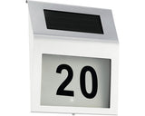 Aplica Solara Cu Led Z_solar 40 Lumeni 6500k, Include Numere Autocolante, Otel Inoxidabil
