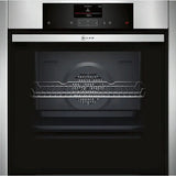 Cuptor incorporabil NEFF B45CS24N0, Electric, Autocuratare EcoClean Direct, 71 l, 13 functii, Clasa A, Inox
