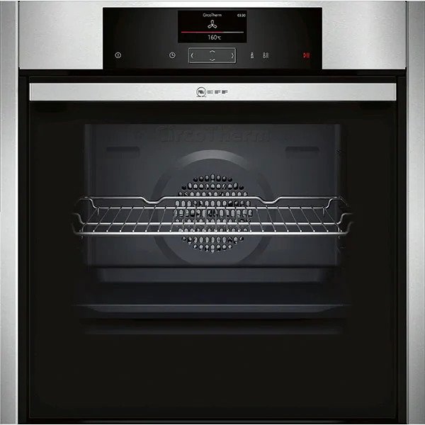 Cuptor incorporabil NEFF B45CS24N0, Electric, Autocuratare EcoClean Direct, 71 l, 13 functii, Clasa A, Inox