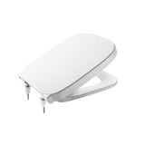 Capac WC Roca Debba, rimless, cu inchidere lenta, balamale otel inoxidabil, alb